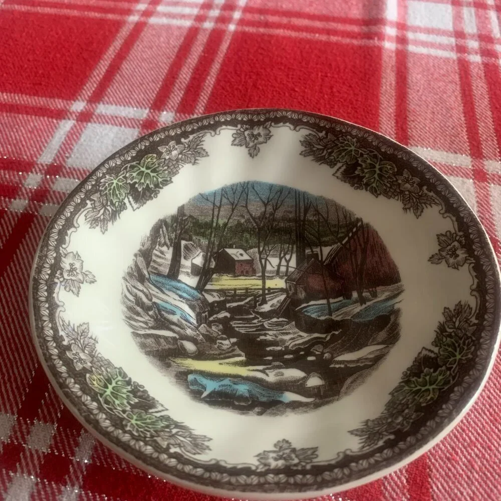Johnson Bros FRIENDLY VILLAGE Flat Cup & Saucer